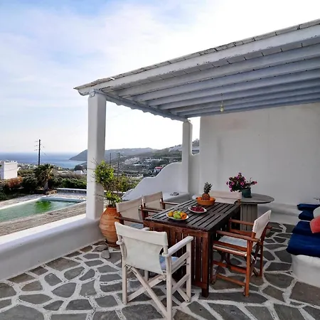 Elia Mykonos Villa With Shared Pool Magnificent Views Mykonos Town